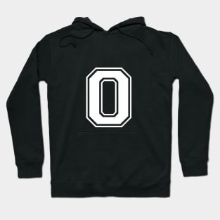 Initial Letter O - Varsity Style Design Hoodie